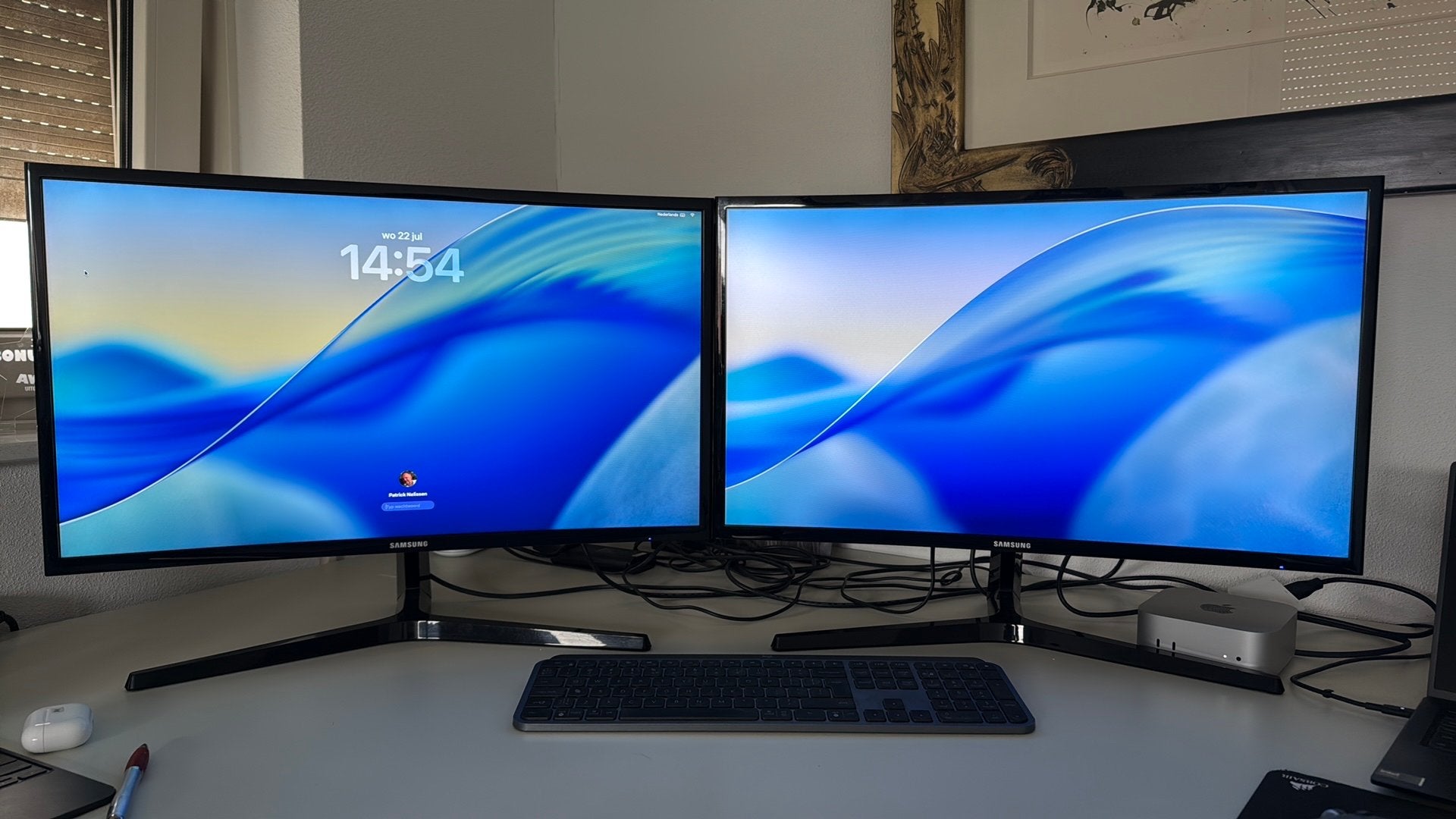 2x Samsung C27F396FHR 27 inch Curved Monitor, Computers en Software, Monitoren, HDMI, Curved, Full HD, Zo goed als nieuw