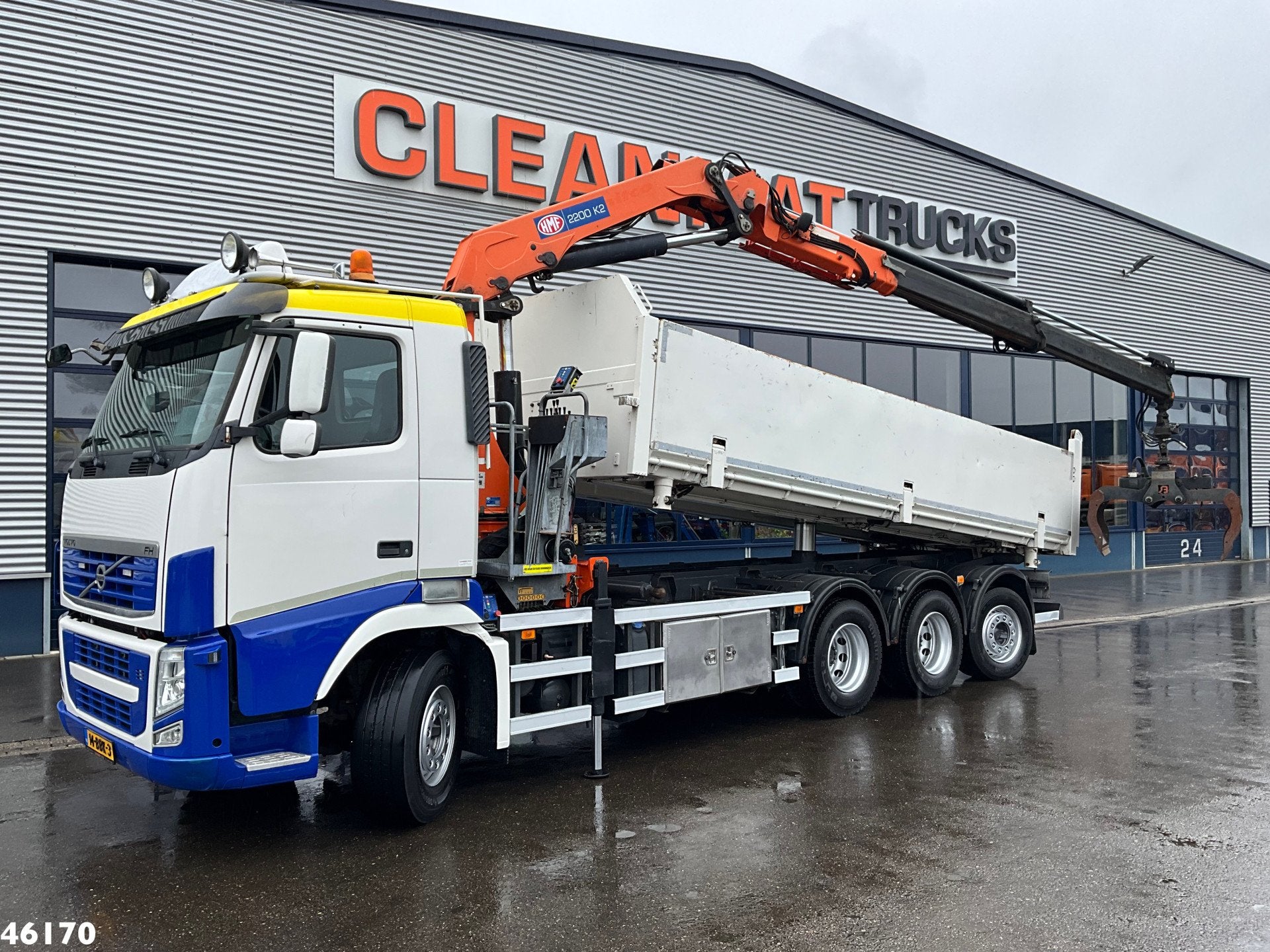 Volvo FH 420 8x4 HMF 22 Tonmeter laadkraan (bj 2012), Automaat, Euro 5, 430 pk, Elektrische ramen