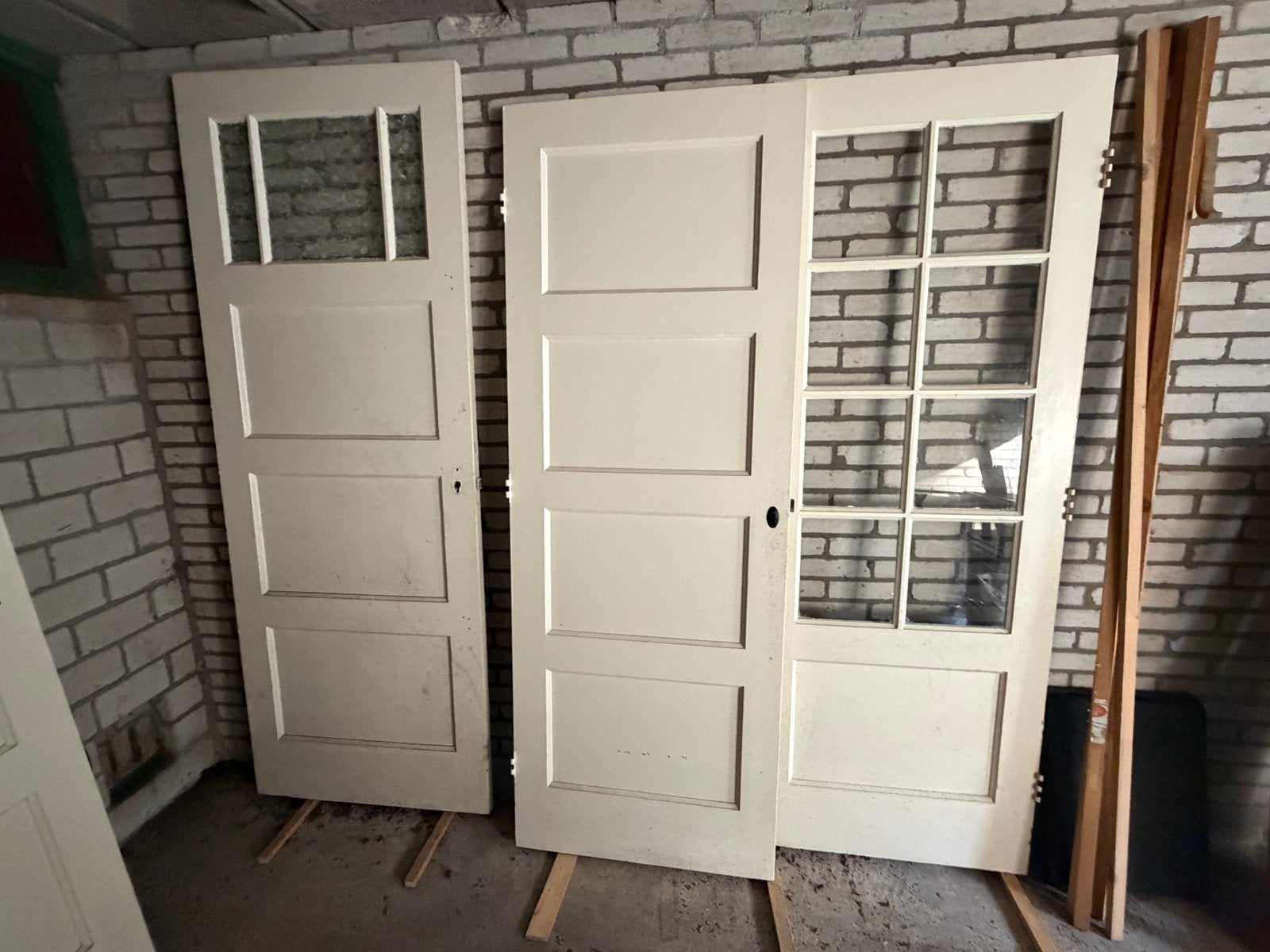 4 tal binnendeuren jaren 30, Ophalen, Gebruikt, Binnendeur, Glas