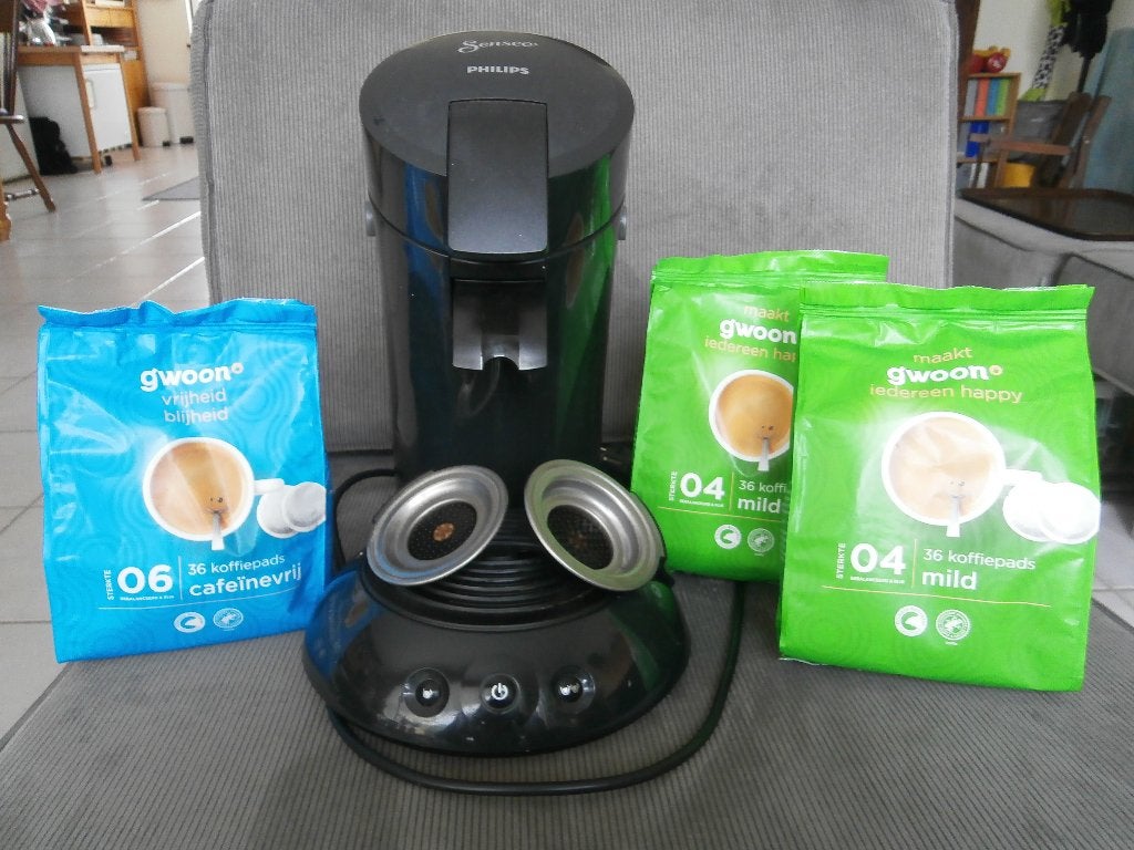 Senseo koffiemachine  Philips HD 6553 (incl. 108 koffiepads), Witgoed en Apparatuur, Koffiezetapparaten, Ophalen, Gebruikt, Koffiemachine