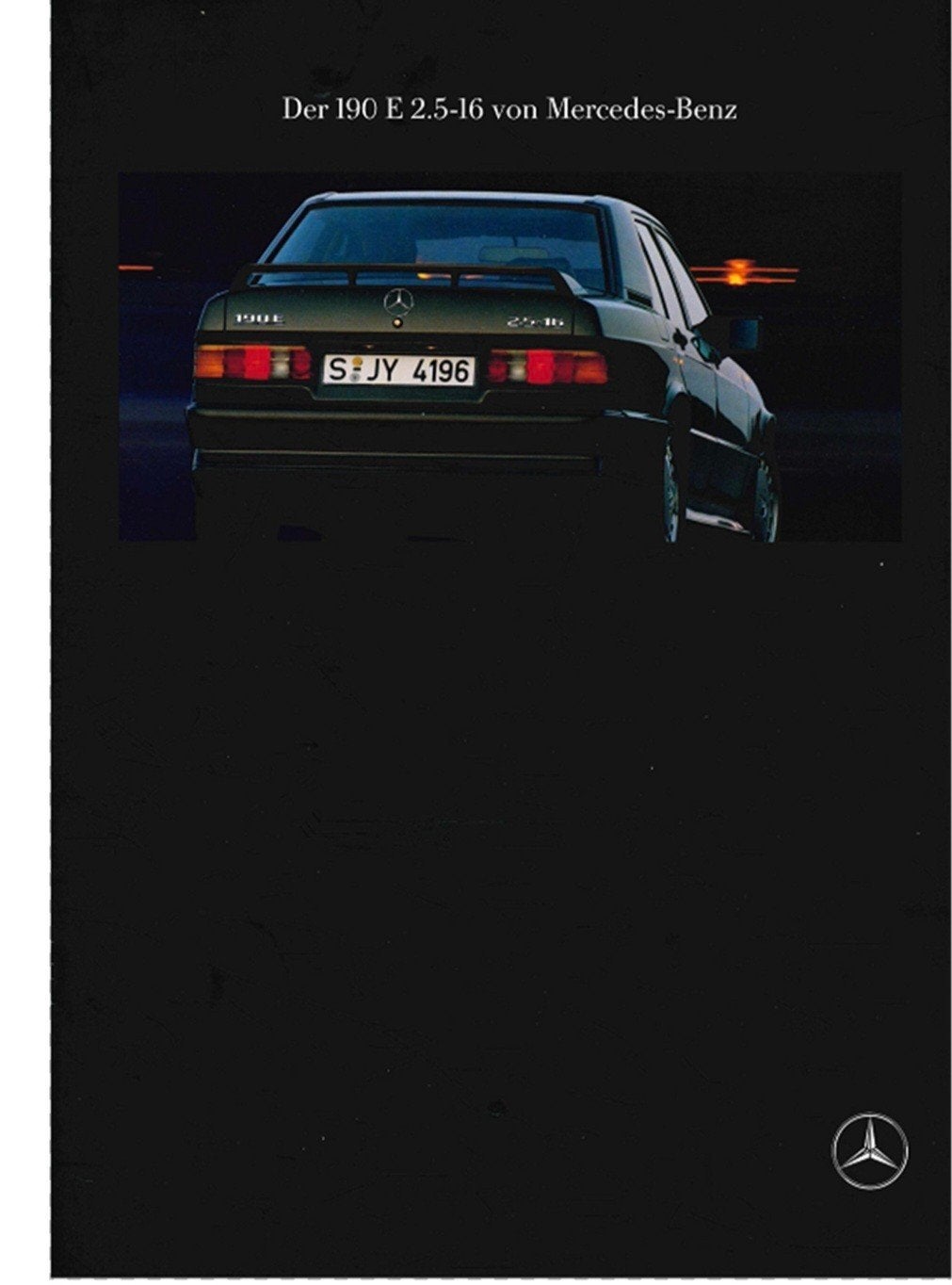 jaren 80 dikke Mercedes 190E 2,5 16v folder izgst, Ophalen of Verzenden, Zo goed als nieuw, Mercedes