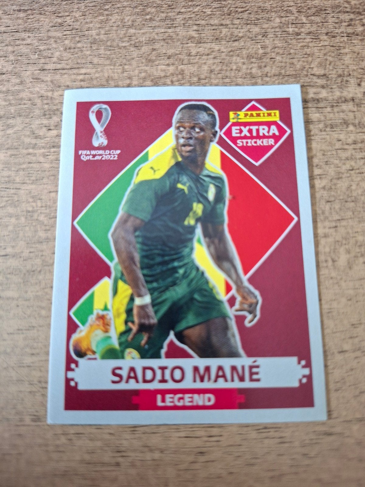 Panini, WK 2022, Mane, Extra, Base., Ophalen of Verzenden, Zo goed als nieuw, Buitenlandse clubs, Poster, Plaatje of Sticker