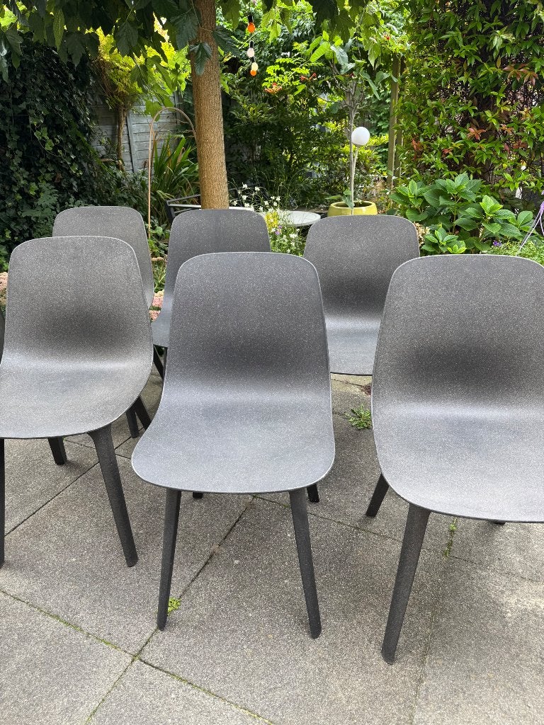 Eetkamerstoelen (4 stuks), Huis en Inrichting, Ophalen, Kunststof, Gebruikt, Vier