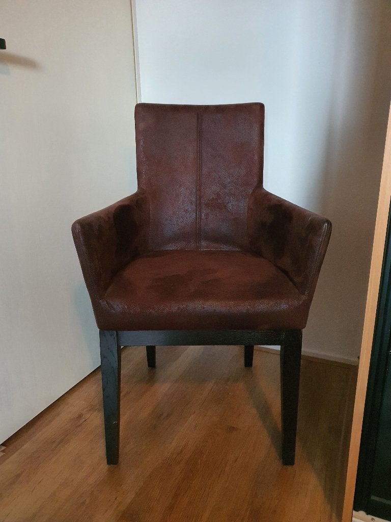 Eetkamerstoelen met leuning, Ophalen, Overige materialen, Gebruikt, Twee