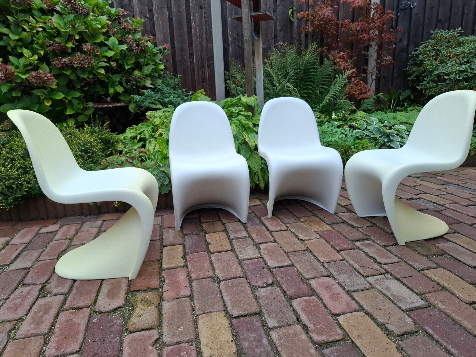 4 x Vintage design Verner Panton Vitra S vormige kinderstoel, Ophalen