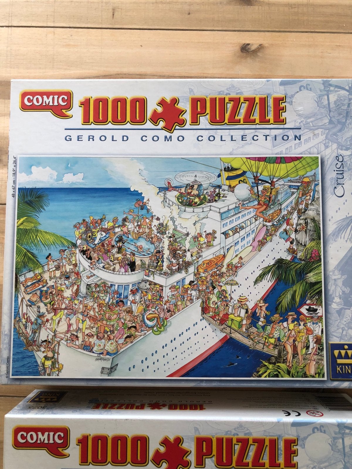 Diverse Puzzels: King Comic, SVRZ, Ravensburger (4 stuks), Ophalen of Verzenden, 500 t/m 1500 stukjes, Gebruikt, Legpuzzel