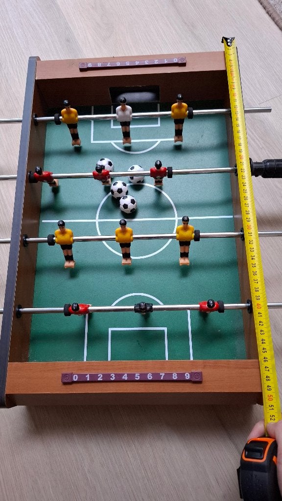 Tafelvoetbal, Ophalen