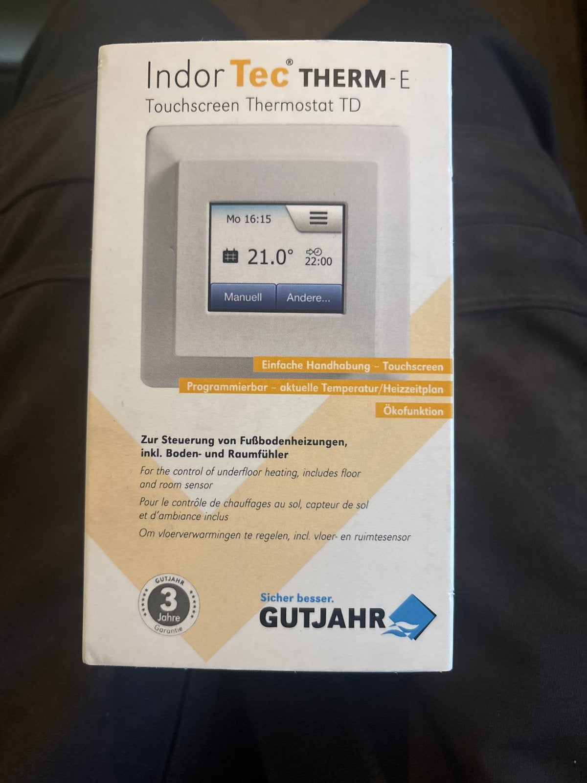 Indor Tec THERM-E Touchscreen Thermostaat TD, Ophalen of Verzenden, Slimme thermostaat, Nieuw