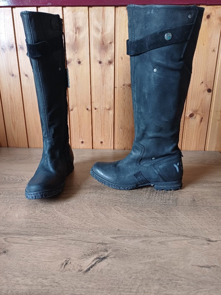 Stoere leren laarzen mt 37 merk Yellow Cab, Hoge laarzen, ., Ophalen of Verzenden, Zo goed als nieuw