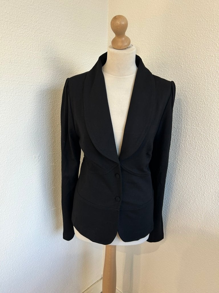 King Louie maat L zwarte jaren 50 blazer colbert vest 2697, Zwart, Maat 42/44 (L), Ophalen of Verzenden, Zo goed als nieuw
