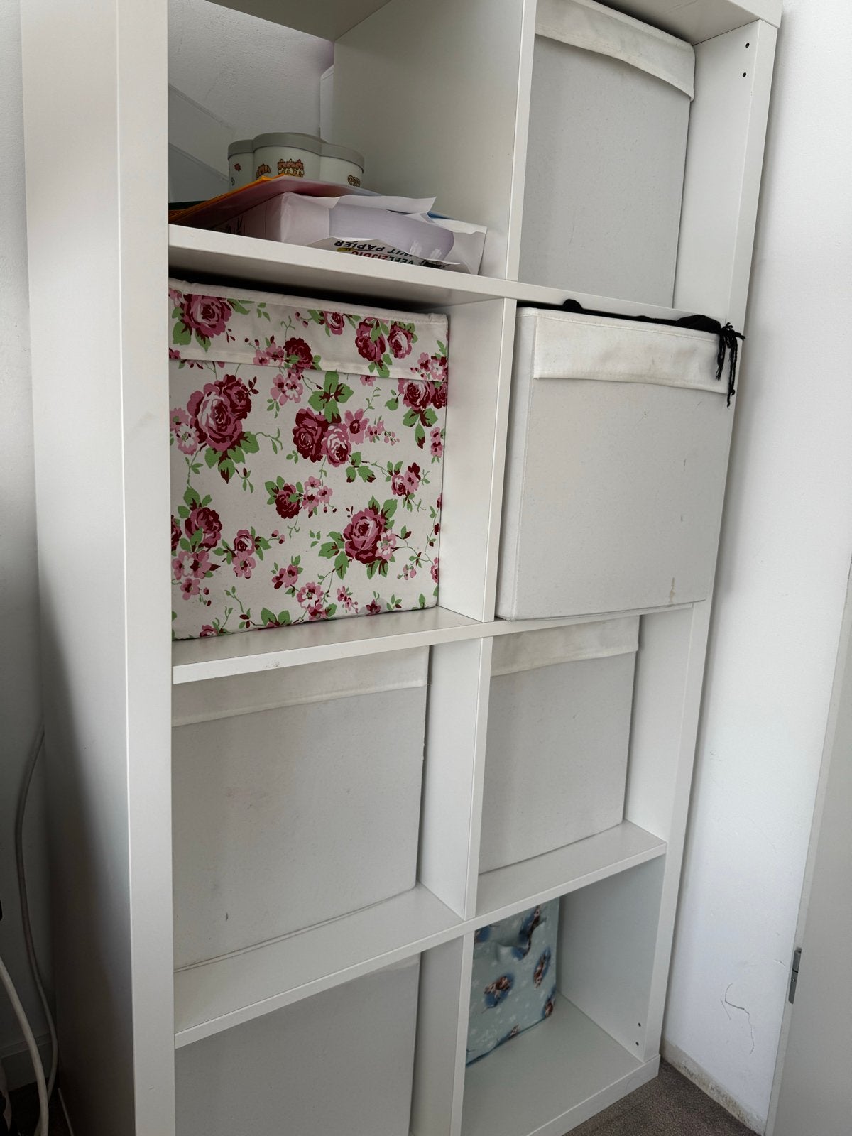 IKEA Kallax Kast 2x4 vakken met gebruikerssporen, Ophalen, Gebruikt, 100 tot 150 cm, 50 tot 100 cm