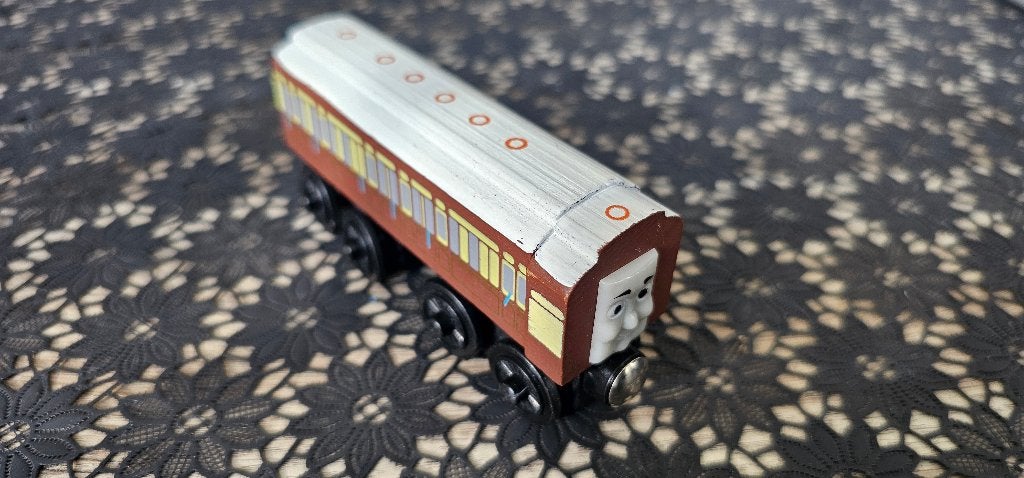 Thomas de trein Hout Old Slow, Ophalen of Verzenden, Zo goed als nieuw