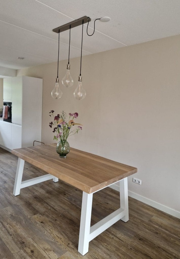 Prachtig massief eiken eettafel Meneer van Hout