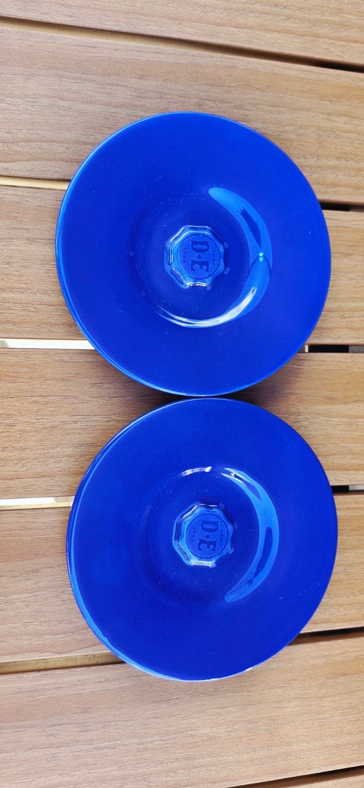 2x Mosa Douwe Egberts blauwe schotels gratis, Ophalen of Verzenden