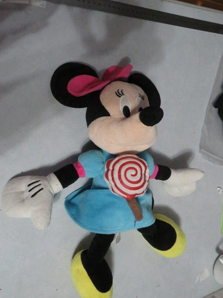 minnie mouse  met lolly disney knuffel, Ophalen of Verzenden, Overige figuren, Gebruikt, Knuffel