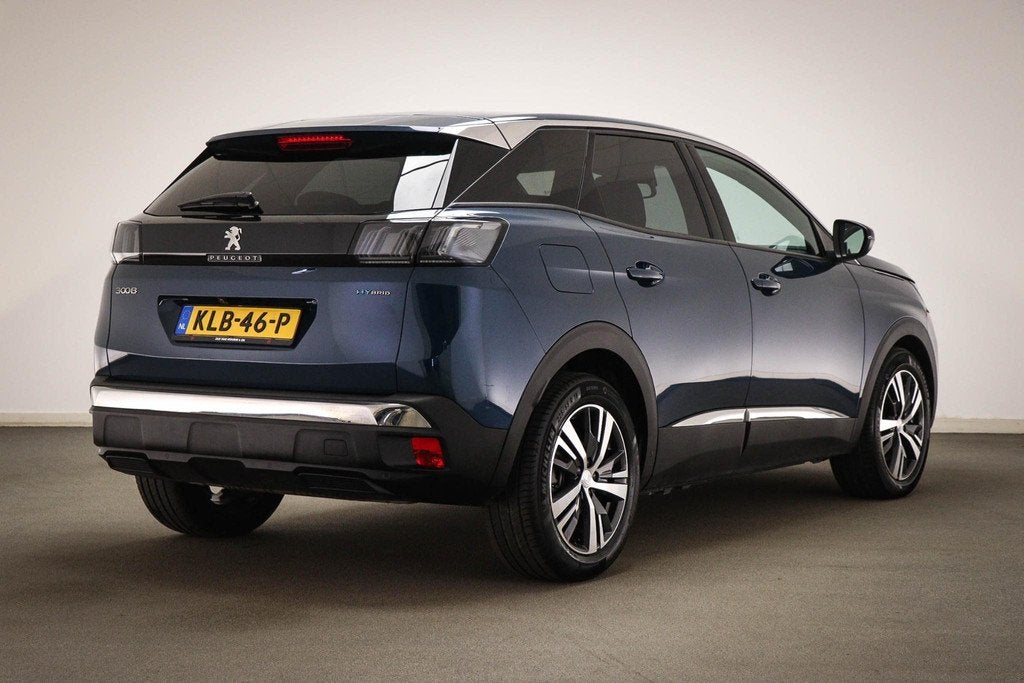 Peugeot 3008 1.6 HYbrid 225 Allure | SOH 99% | LED | DAB | A, Stof, Met garantie (alle), Blauw, Plug-in hybride