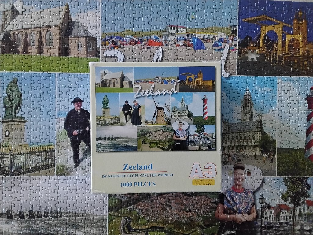 Puzzel kleinste legpuzzel ter wereld 'Zeeland', Ophalen, 500 t/m 1500 stukjes, Zo goed als nieuw, Legpuzzel