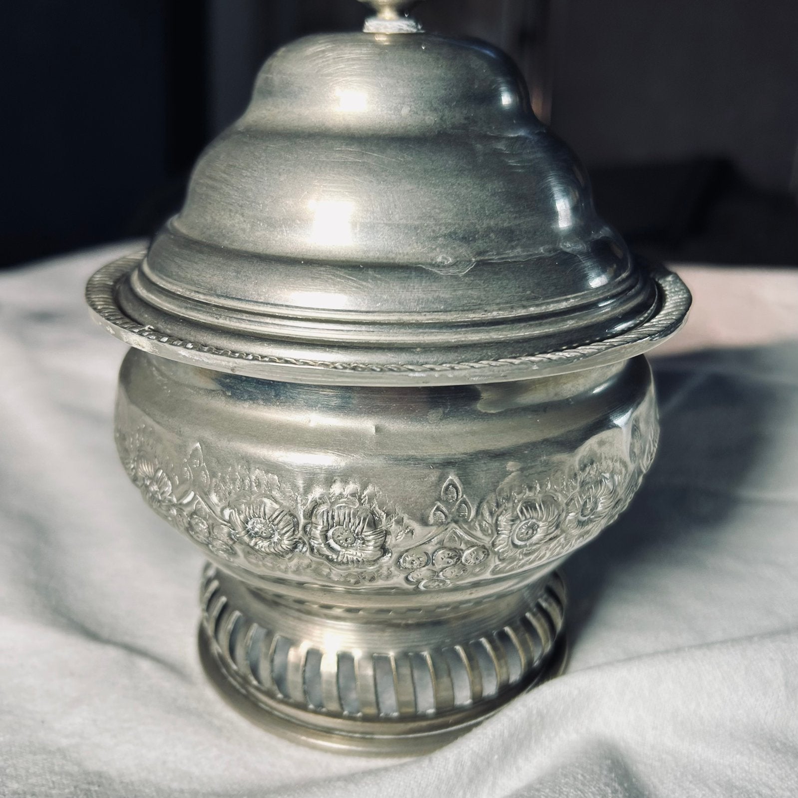 Vintage suikerpot met deksel, stijl oriëntaals Noord-Afrika, Ophalen of Verzenden
