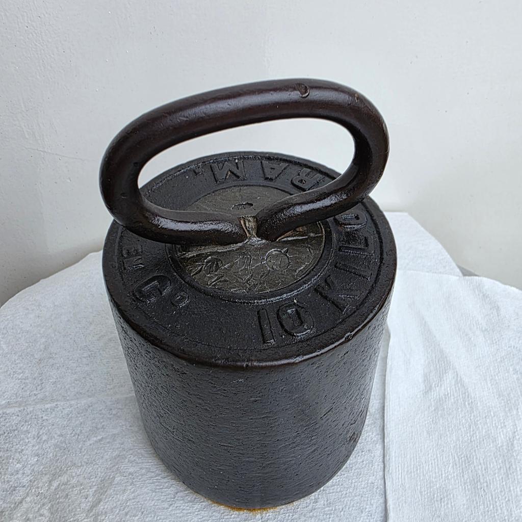 Prachtig antiek krukgewicht 10 kg (1912)met unieke historie!, Ophalen of Verzenden