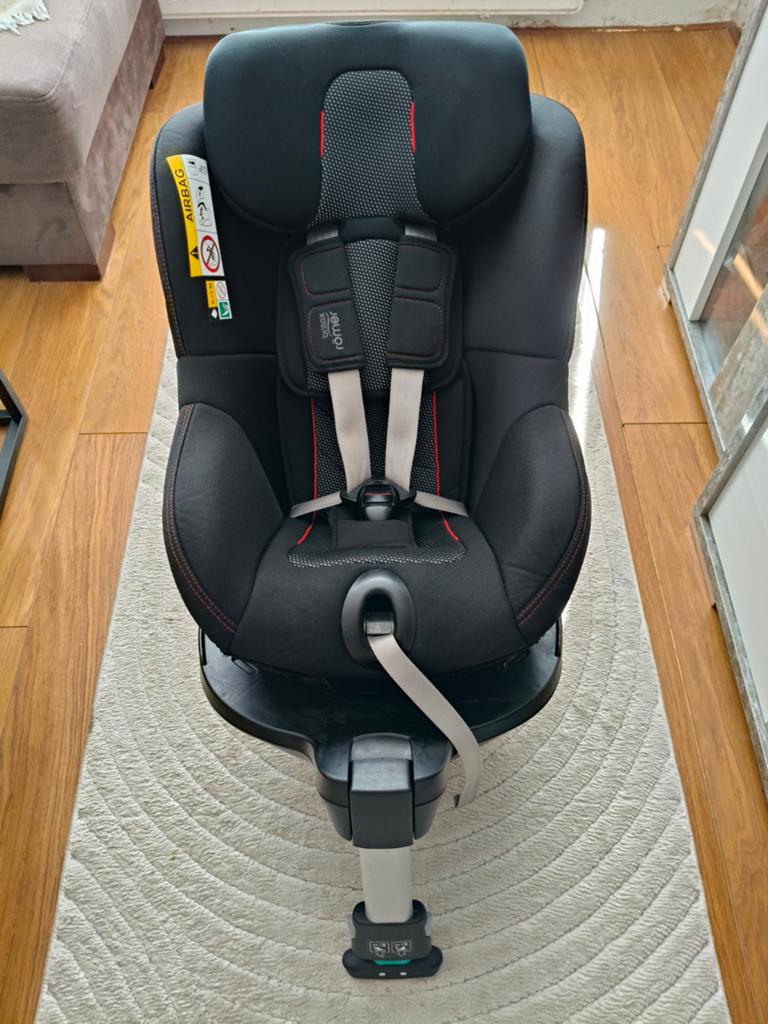 Britax Römer Dualfix M i-size cool flow autostoel., Romer, 9 t/m 18 kg, Ophalen of Verzenden, Zo goed als nieuw