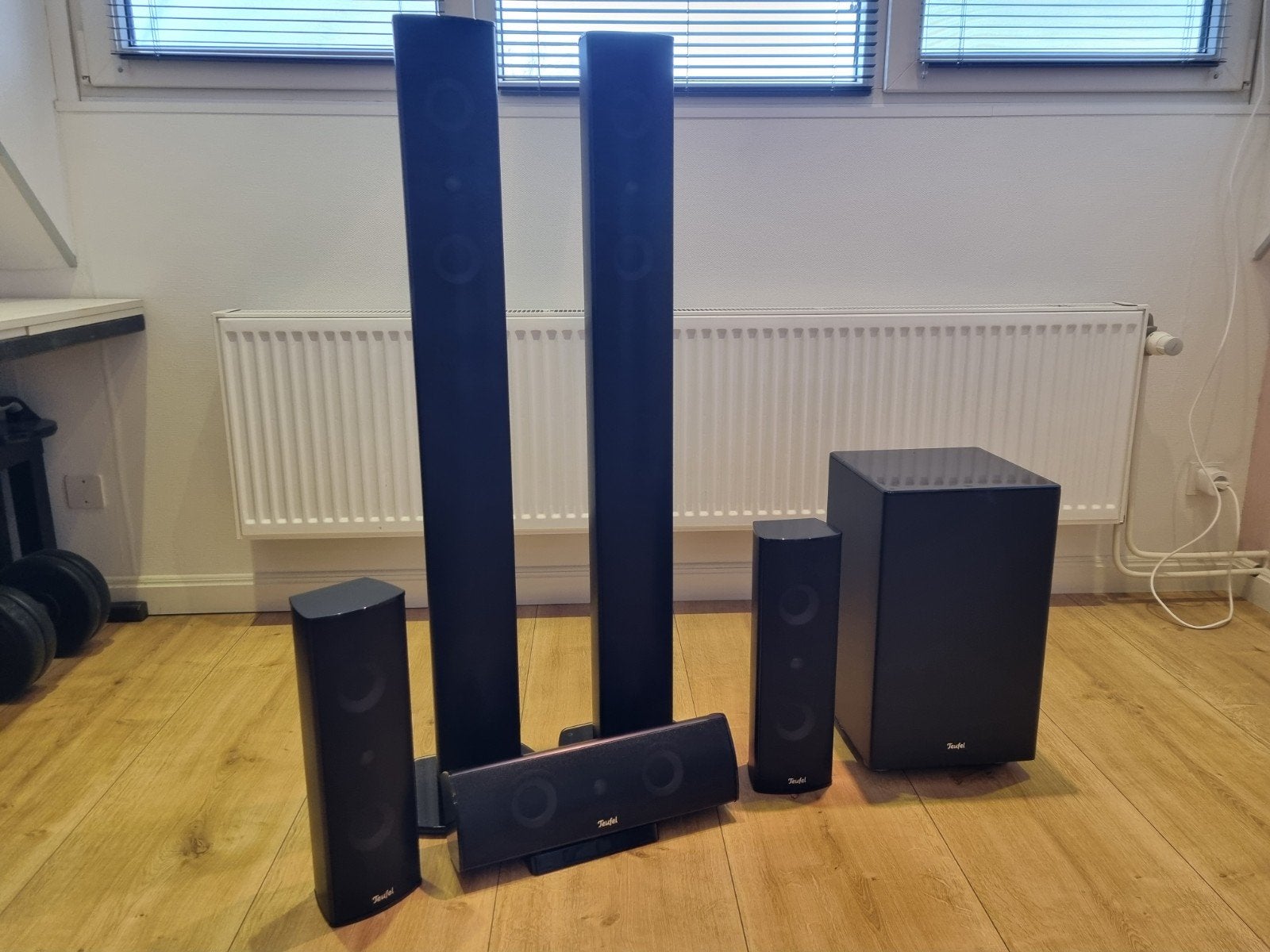 Te koop: Teufel 5.1 Luidsprekerset, 120 tot 150 watt, Surroundset, Ophalen, Overige merken