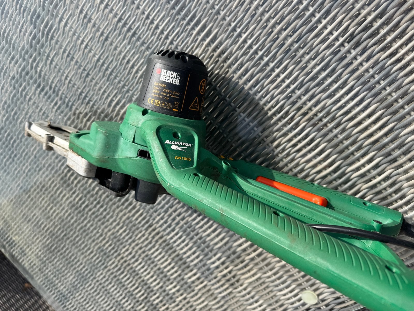 Black & Decker Alligator GK1000 elektrische snoeizaag, Ophalen of Verzenden, Zo goed als nieuw, 50 mm of meer