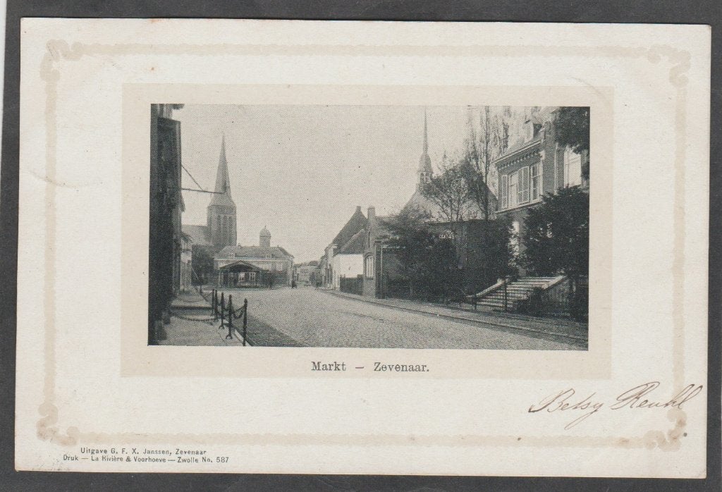 zevenaar markt, Verzamelen, Verzenden, Voor 1920, Gelopen, Gelderland