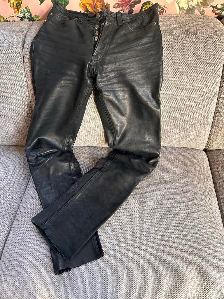 Sticks and Stones Leren Broek - Maat 27 (XS), Ophalen, Zwart, Maat 34 (XS) of kleiner, Lang