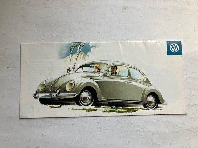 Volkswagen Kever en Karmann Ghia brochure (Duits, 1960), Ophalen of Verzenden, Gelezen, Volkswagen