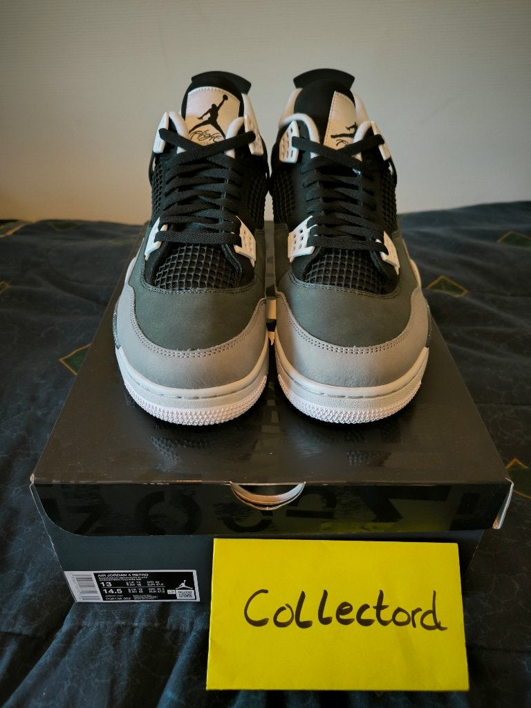 New Nike Air Jordan retro 4 fear aj4 fears 47.5 eu 13 us, Zwart, Nieuw, Ophalen of Verzenden, Sneakers of Gympen