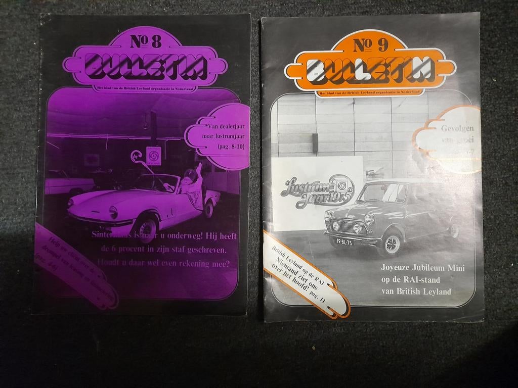 2x Britisch Leyland BULLETIN no8 & no9., Ophalen of Verzenden, Zo goed als nieuw, Algemeen