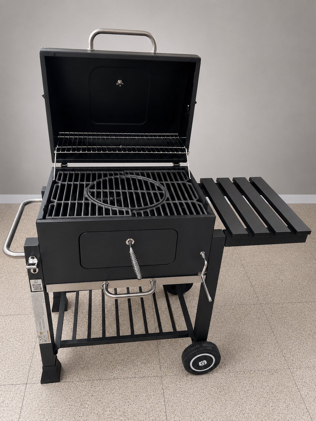Nieuwe Houtskool BBQ/Smoker met Gietijzeren Rooster, Ophalen of Verzenden, Nieuw