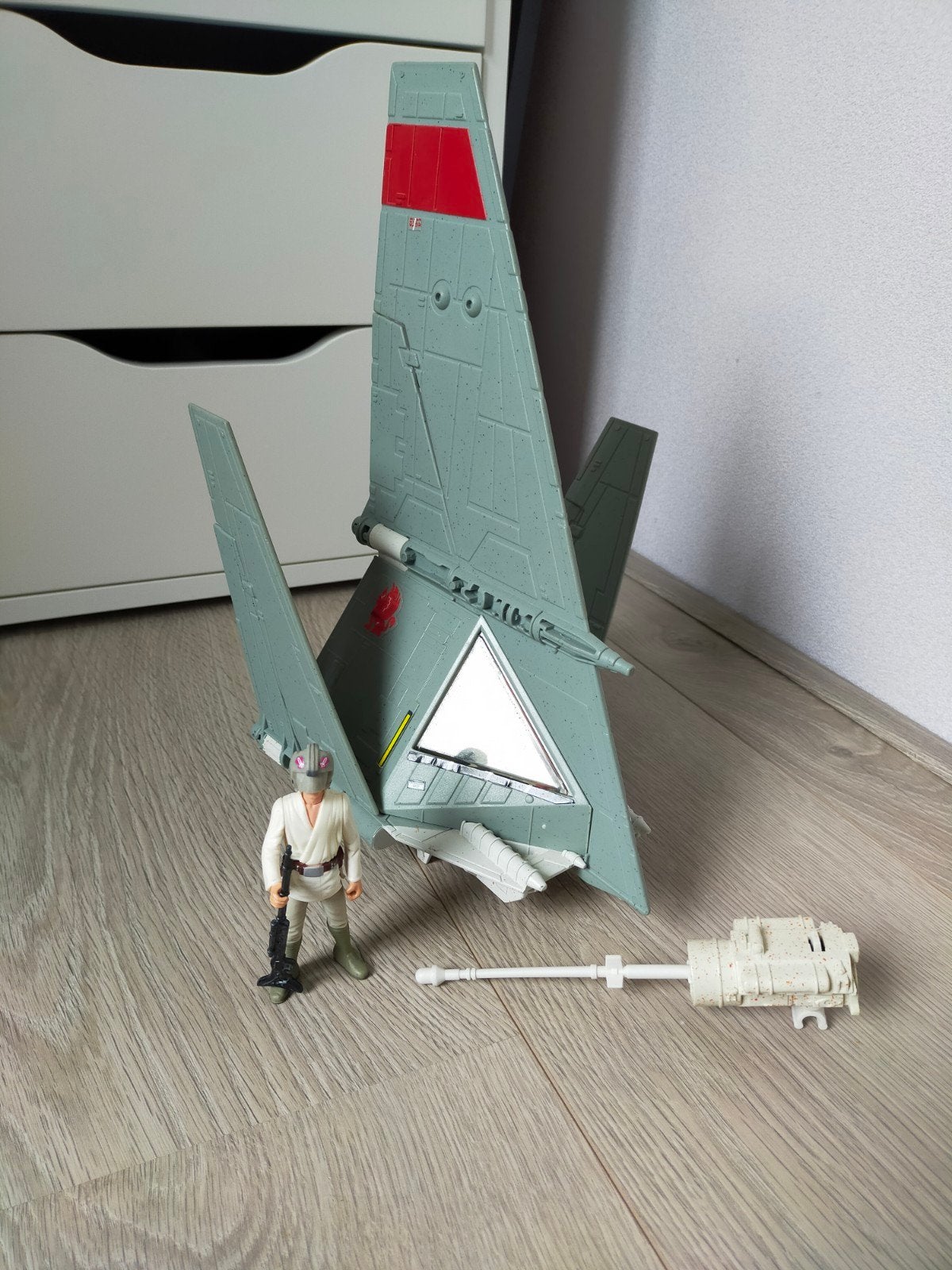 Star Wars T-16 Skyhopper (POTF) met Luke figuur, Verzamelen, Ophalen of Verzenden, Zo goed als nieuw, Actiefiguurtje