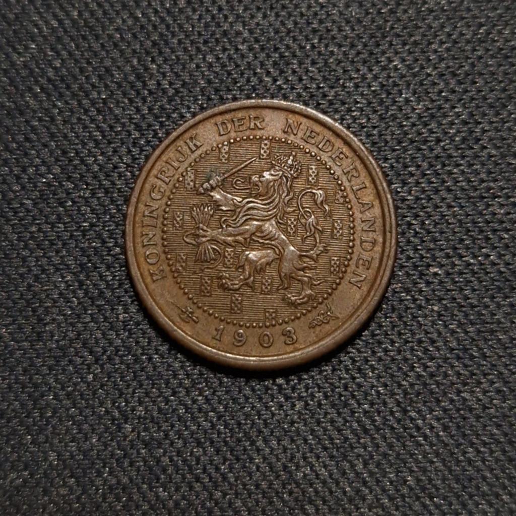 1/2 cent 1903, Postzegels en Munten, Munten | Nederland, Verzenden, Koningin Wilhelmina, Overige waardes, Losse munt