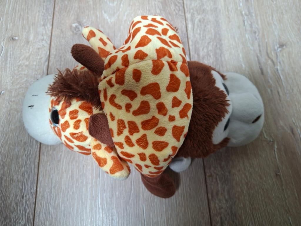 2 in 1 knuffel; giraffe en aap, Ophalen, Zo goed als nieuw, Overige typen