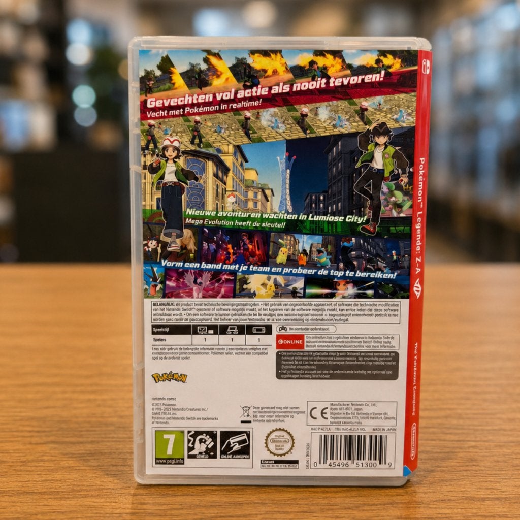 Pokemon Legends ZA Nintendo Switch Game - In Nette Staat, Nintendo, Gebruikt, Support@nintendo.com, 11-1 Hokotate-cho, Kamitoba, Minami-ku
Kyoto 601-8501
Japan