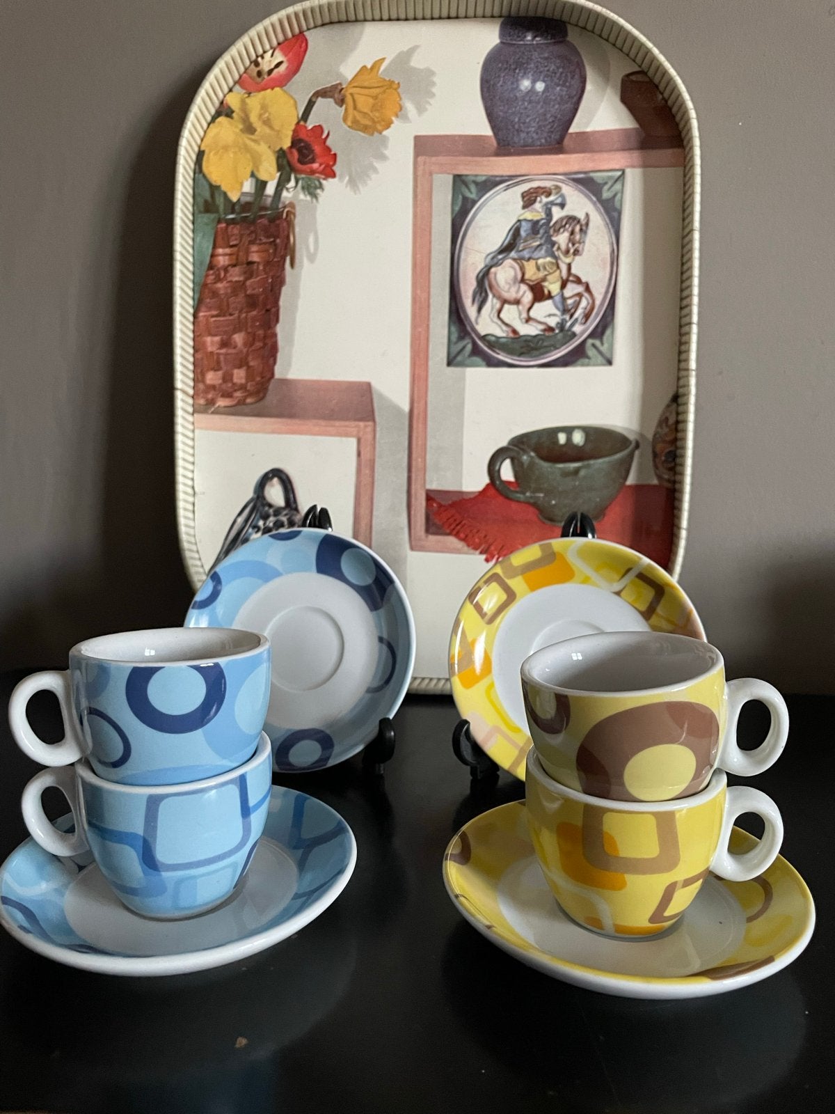 Maxwell & Williams Retro! Espresso Kop en schotel set, Overige merken, Vintage, Ophalen of Verzenden, Zo goed als nieuw