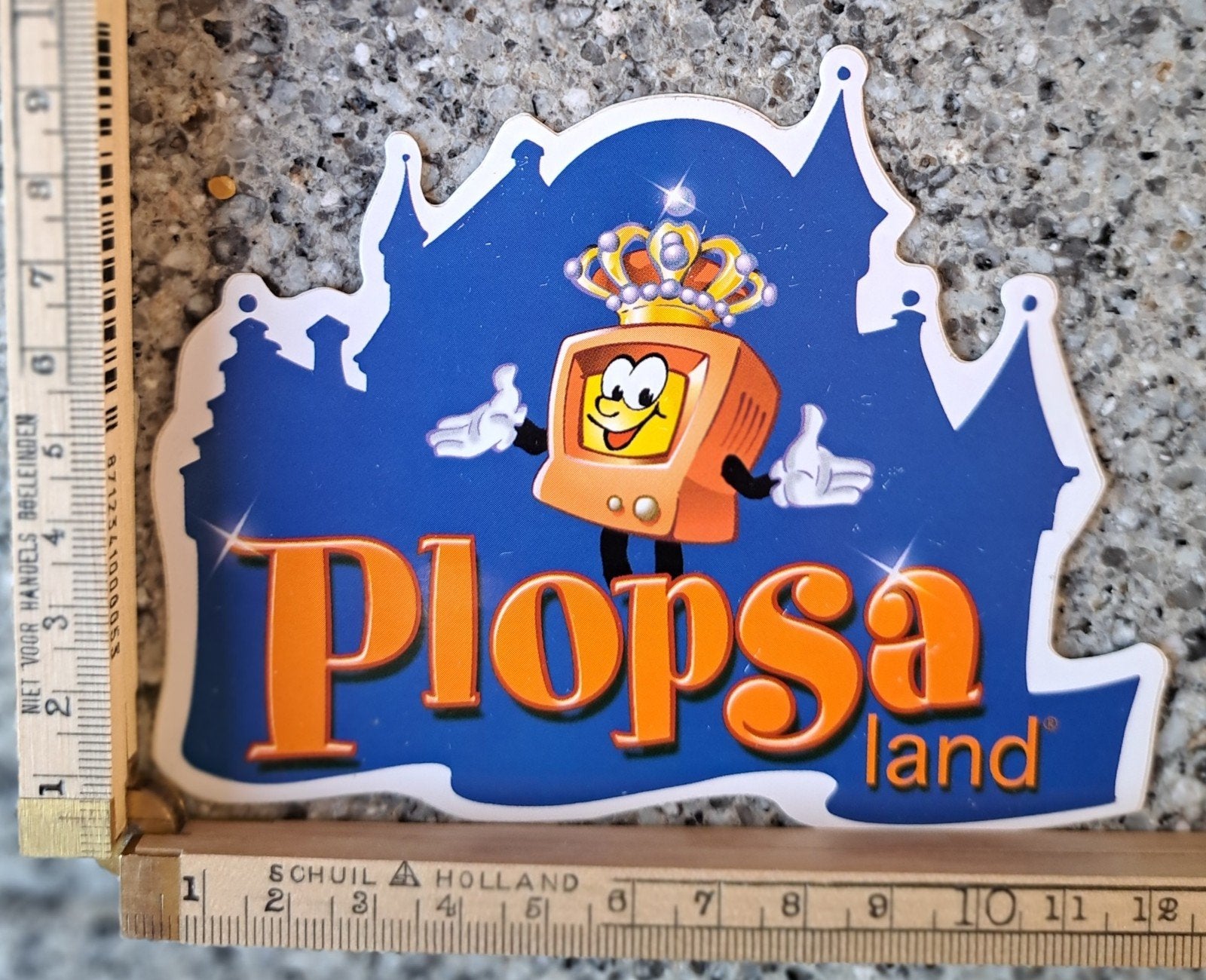 Autosticker sticker Plopsa land België Nederland, Ophalen of Verzenden, Zo goed als nieuw, Bedrijf of Vereniging