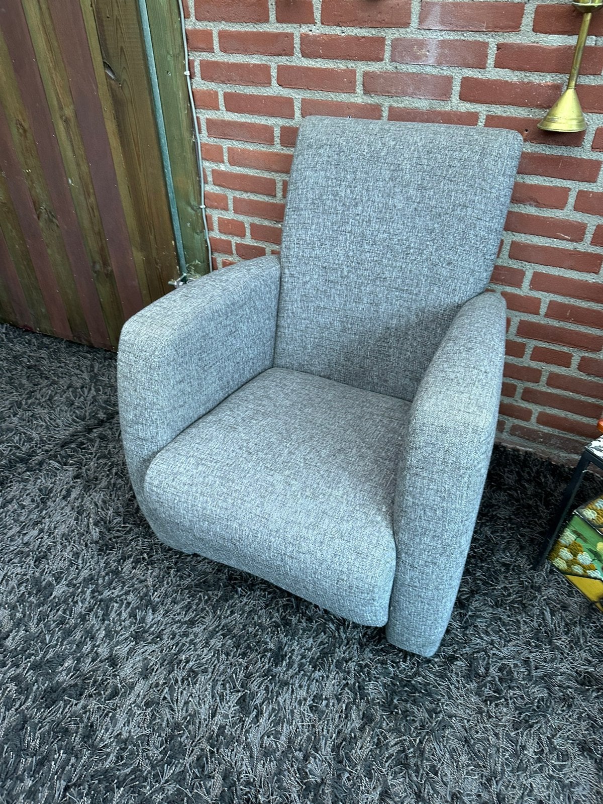 Te koop fauteul grijs, Ophalen, Zo goed als nieuw