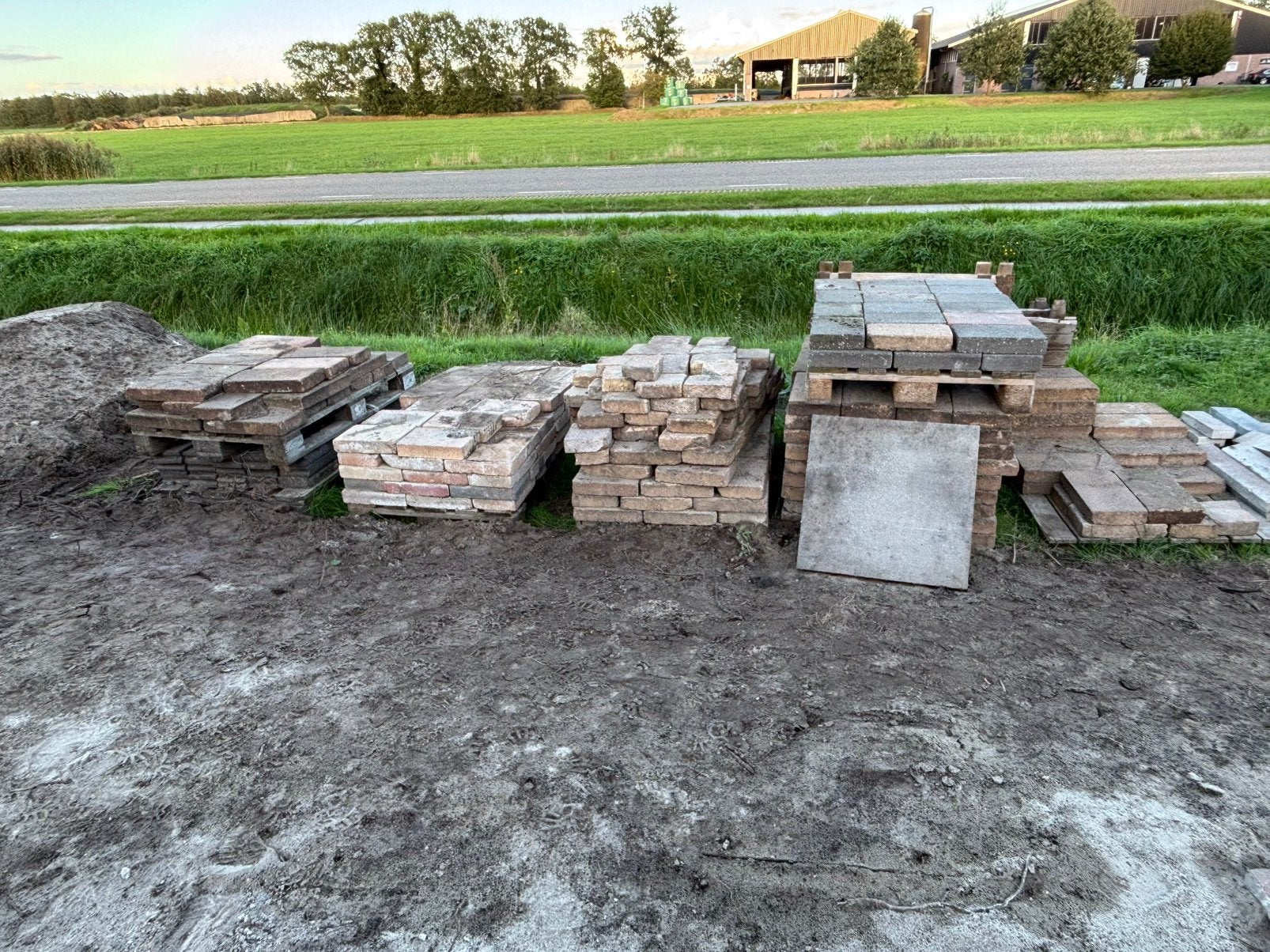 Tegels, Tuin en Terras, Ophalen, Gebruikt, Beton, Terrastegels