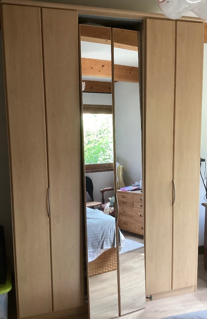 Kledingkast, Huis en Inrichting, Ophalen, Met deur(en), Gebruikt, 100 tot 150 cm