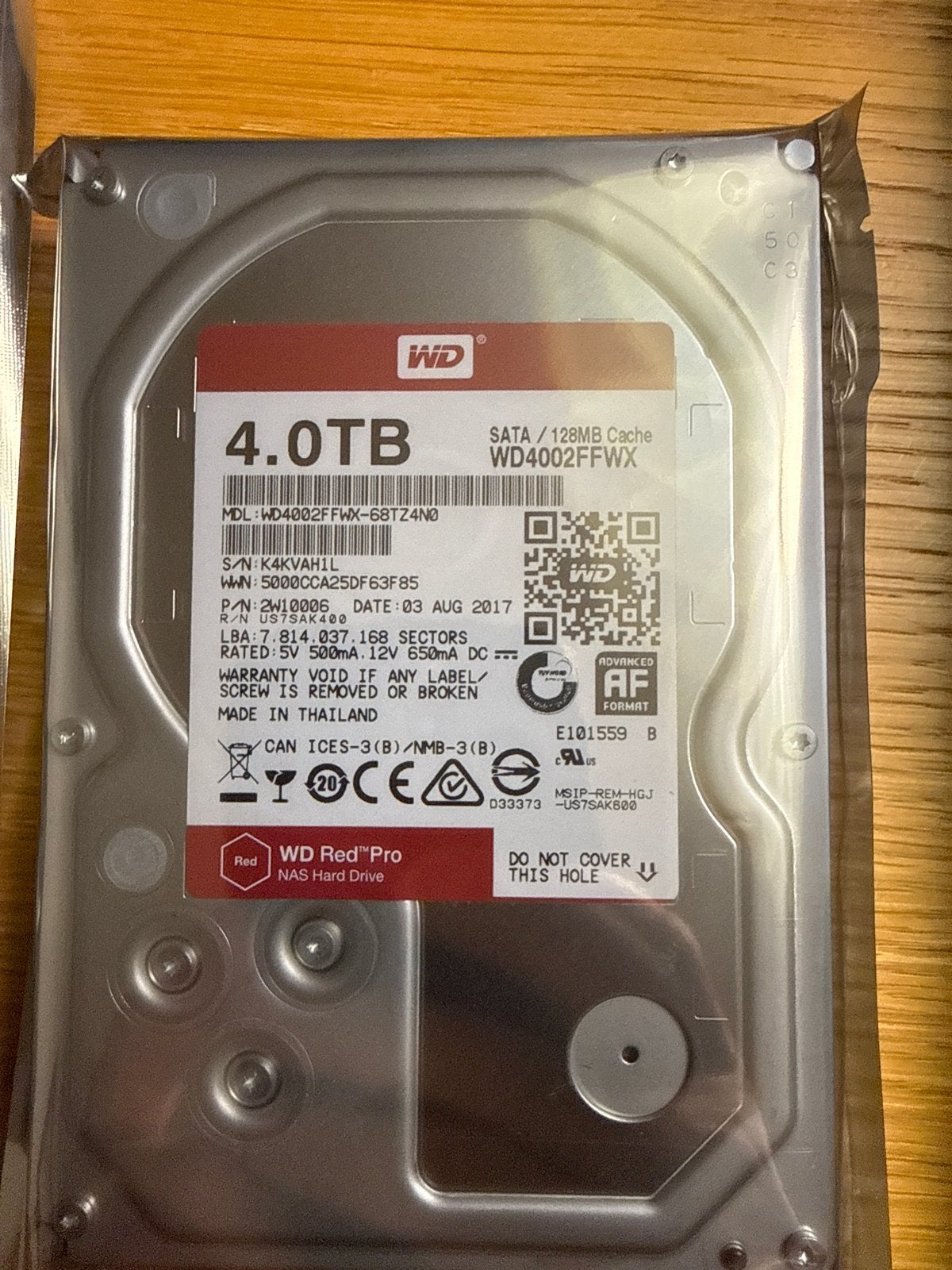 WD Red Pro 4TB Harddisk 58k - met testrapport