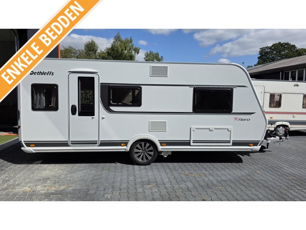 Dethleffs Aero 510 ER 90 years,mover,vloerverwa, Caravans en Kamperen, Rondzit, Bedrijf, Overige typen, 1250 - 1500 kg