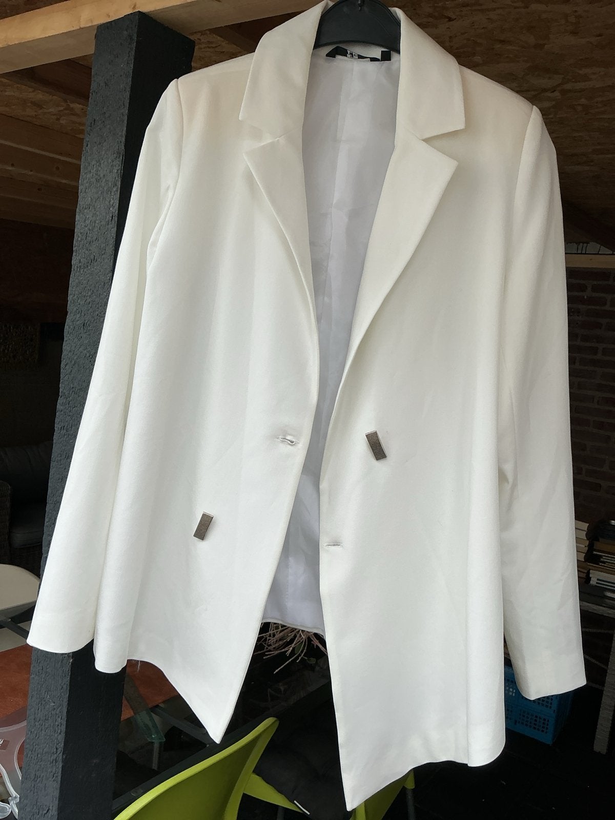 Witte blazer, maat S, Kleding | Dames, Maat 38/40 (M), Wit, Nieuw, Ophalen of Verzenden
