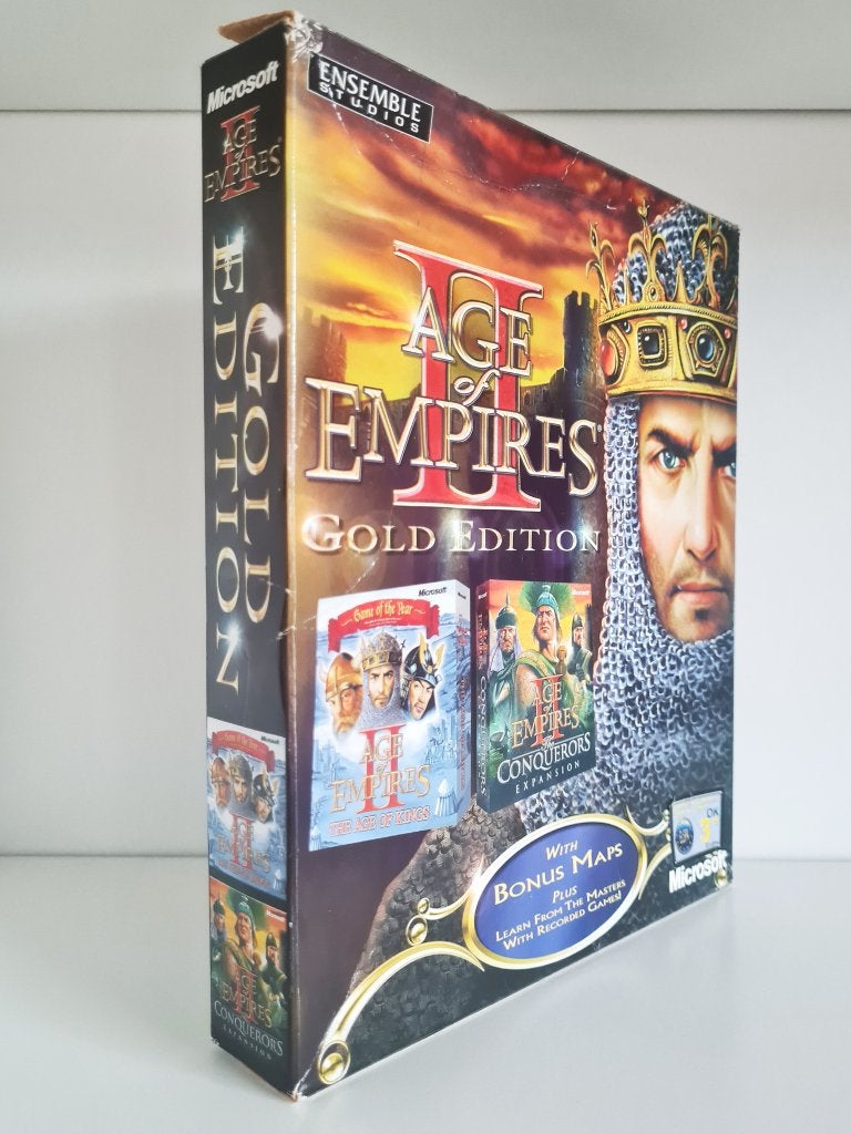 Age of Empires II Gold Edition - PC Big Box, Gebruikt, 1 speler, Ophalen of Verzenden, Strategie en Constructie