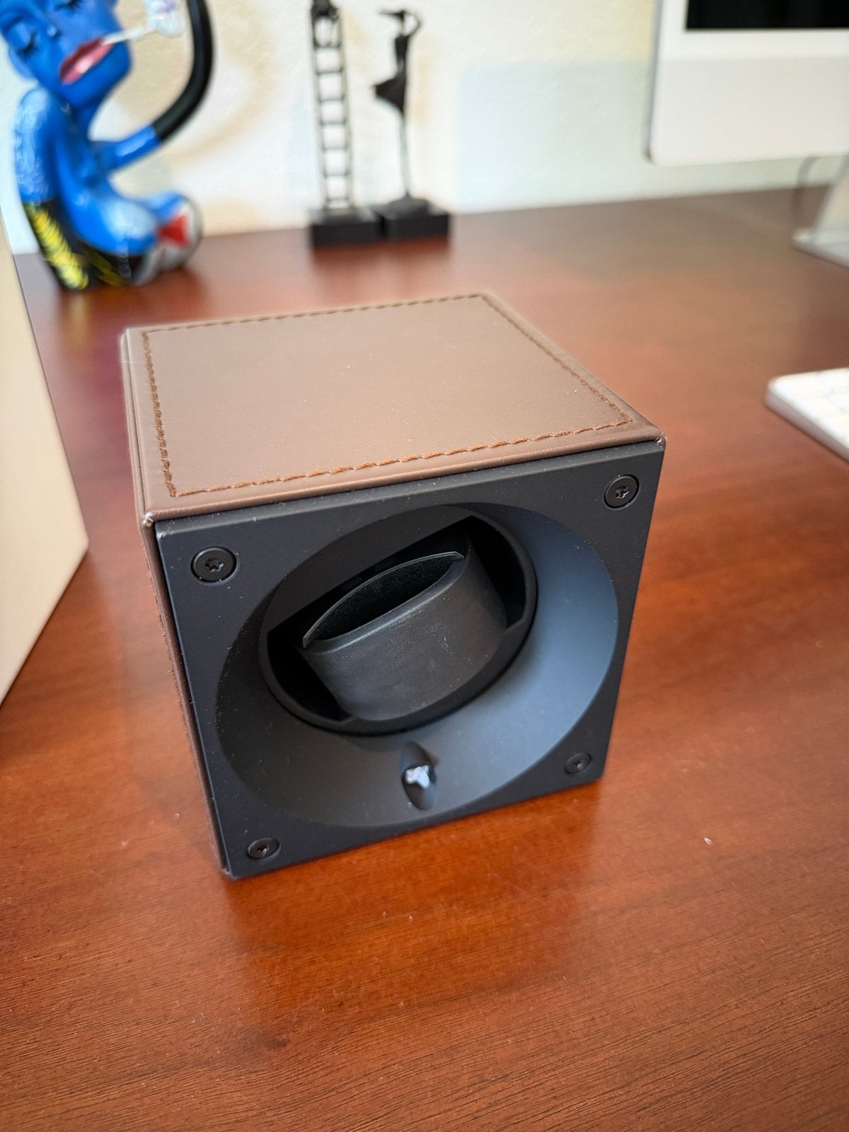 Kubik Masterbox Watch Winder - Bruin Leer, Ophalen of Verzenden, Zo goed als nieuw, Overige materialen, Overige merken