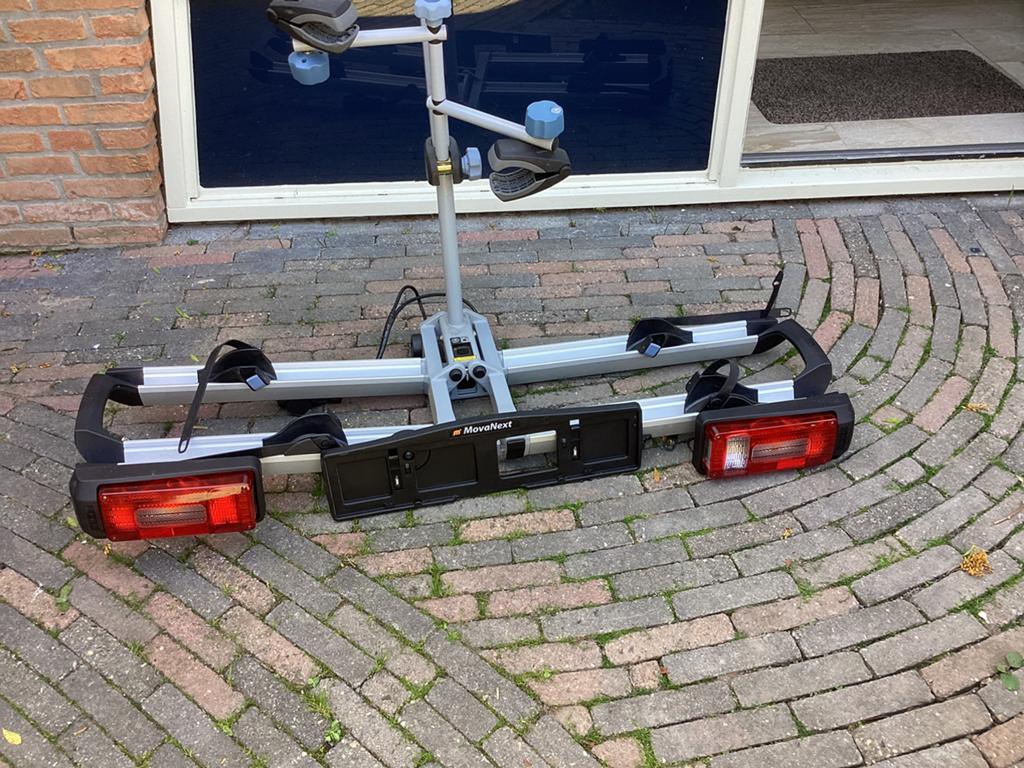 Lichtgewicht fietsendrager, voor 2 fietsen., Ophalen of Verzenden, Zo goed als nieuw, Trekhaakdrager