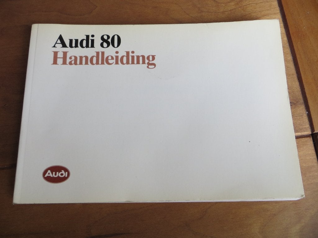 Instructieboek Audi 80, Audi 80 Quattro 1987, 1988 als nieuw, Ophalen of Verzenden