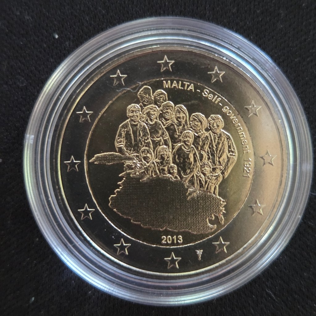 Malta 2013: grondwet van 1921 met MMT, Ophalen of Verzenden, Malta, 2 euro, Losse munt