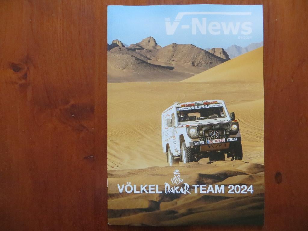 V-News 01/2024 Völkel Dakar Team 2024 Mercedes-Benz G-Klasse, Boeken, Ophalen of Verzenden, Nieuw, Mercedes